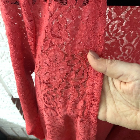 LuLaRoe coral lace Sarah - Picture 3 of 4